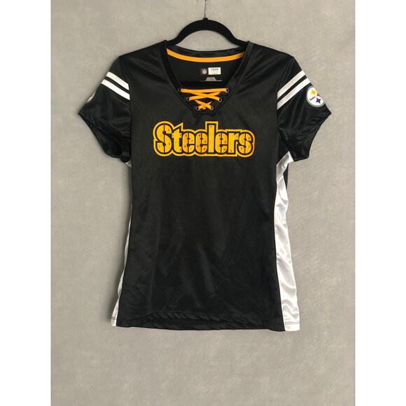 NFL Team Apparel Women's Medium Pittsburgh Steelers Top - Picture 1 of 7